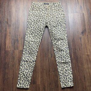 Judy Blue Cheetah Skinny Fit Jeans Womens 5/27 Leopard Print